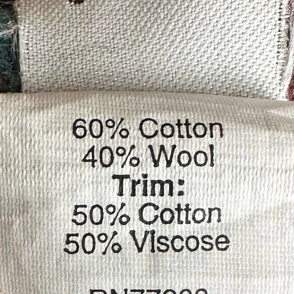 Wallace & Barnes Wool Blend Red Plaid Flannel Shirt Men’s‎ L EUC - Picture 7 of 9